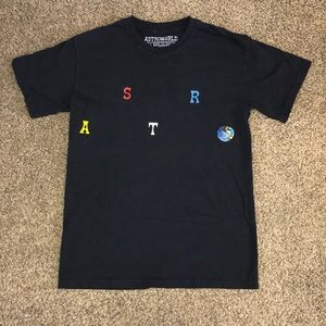 Astro world Travis Scott Scattered letter T-shirt